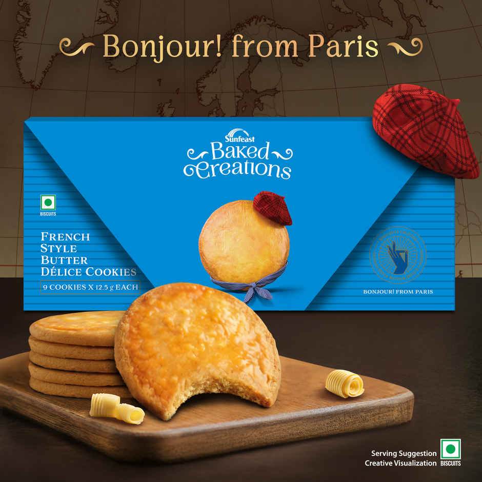 Butter Cookies Crafted in French Style by Sunfeast Baked Creations