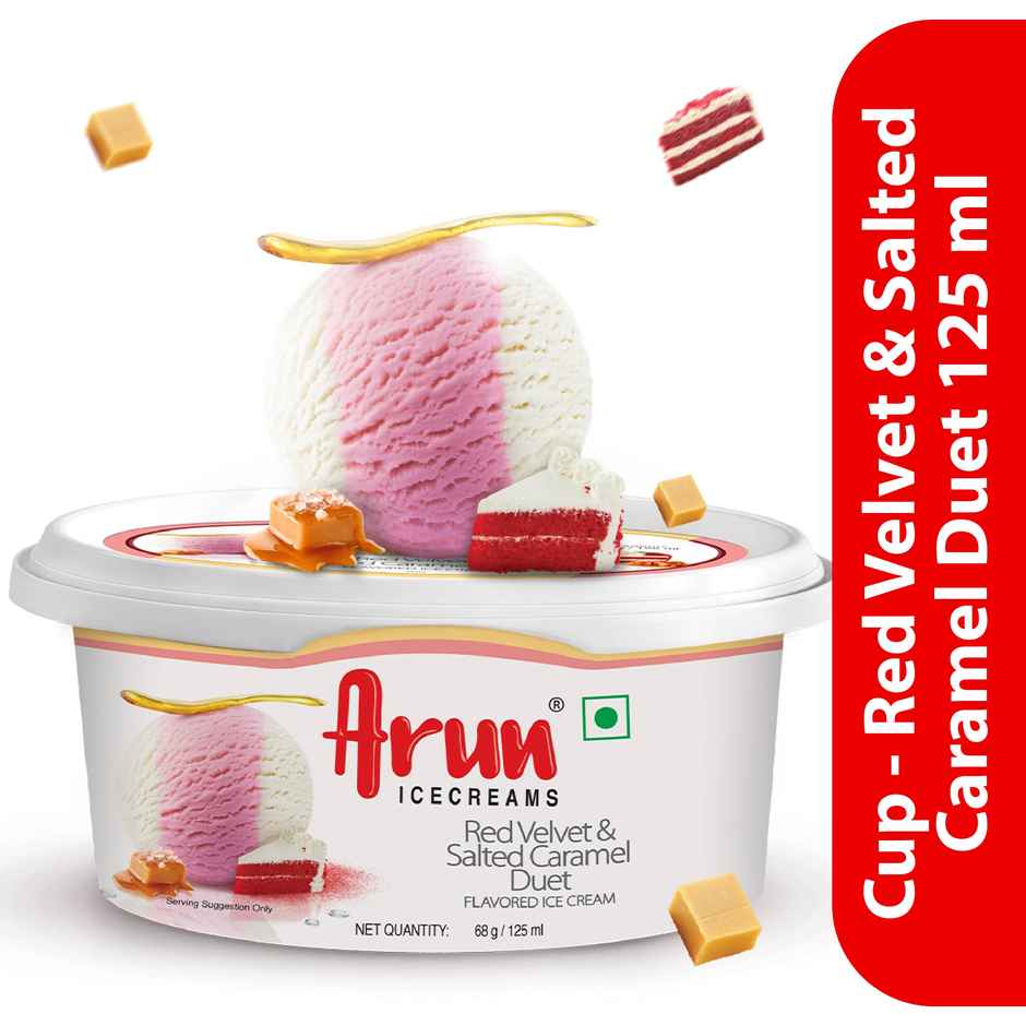 Arun Red Velvet And Salted Caramel Ice Cream Cup