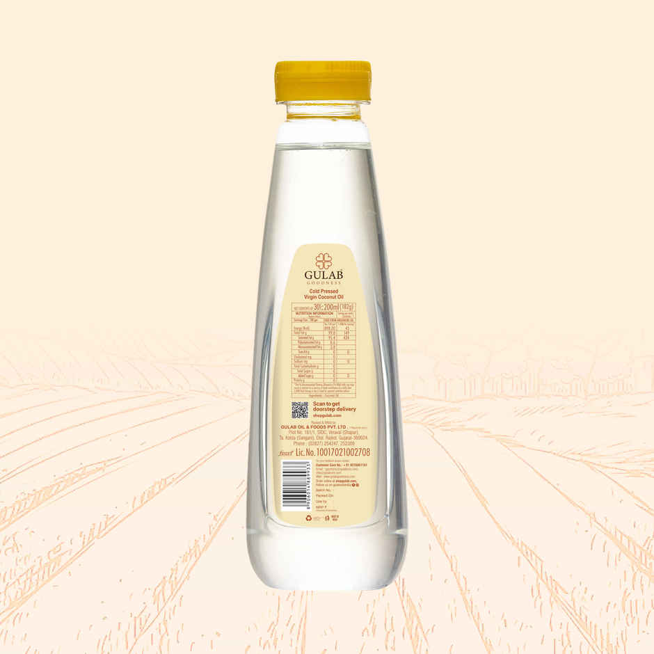 Gulab Cold Pressed Virgin Coconut Oil | Bottle
