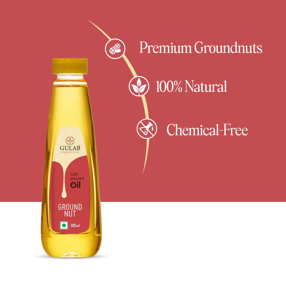 Gulab Cold Pressed Groundnut Oil | Bottle
