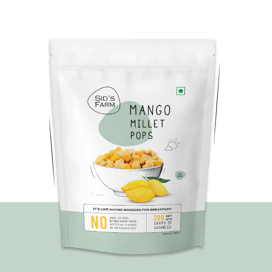 Sid's Farm Foods Mango Millet Pops | Stand Up Pouch