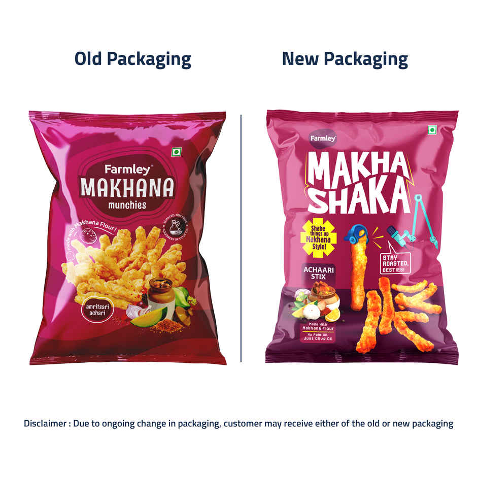 Farmley Makha Shaka- Achaari Stix (Made with Makhana)