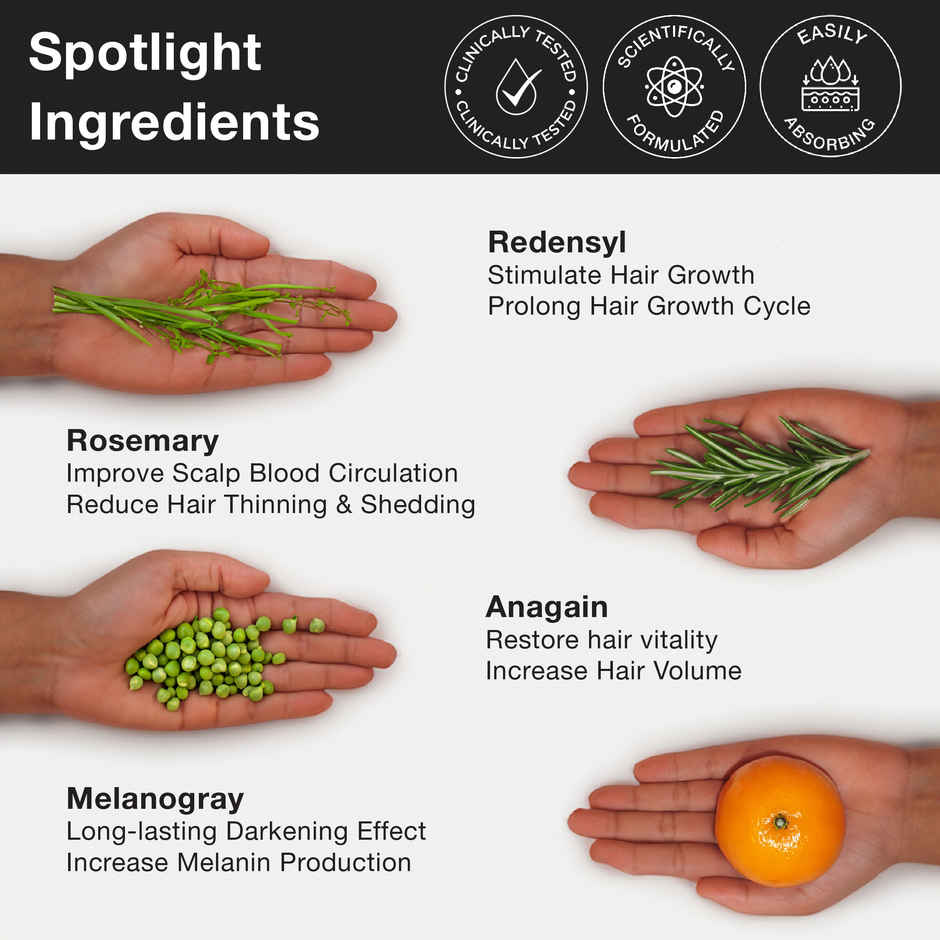 Soulflower Rosemary Serum For Hair growth & Hair fall control