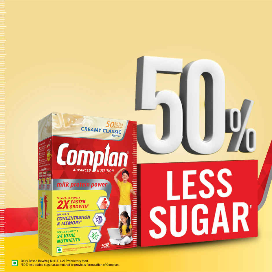 Complan Creamy Classic Flavour Drink Mix | For 5+ years Kids