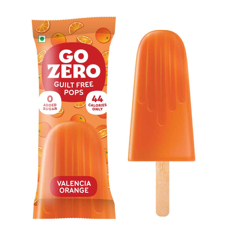 Go Zero Valencia Orange Guilt Free Fruit Pops