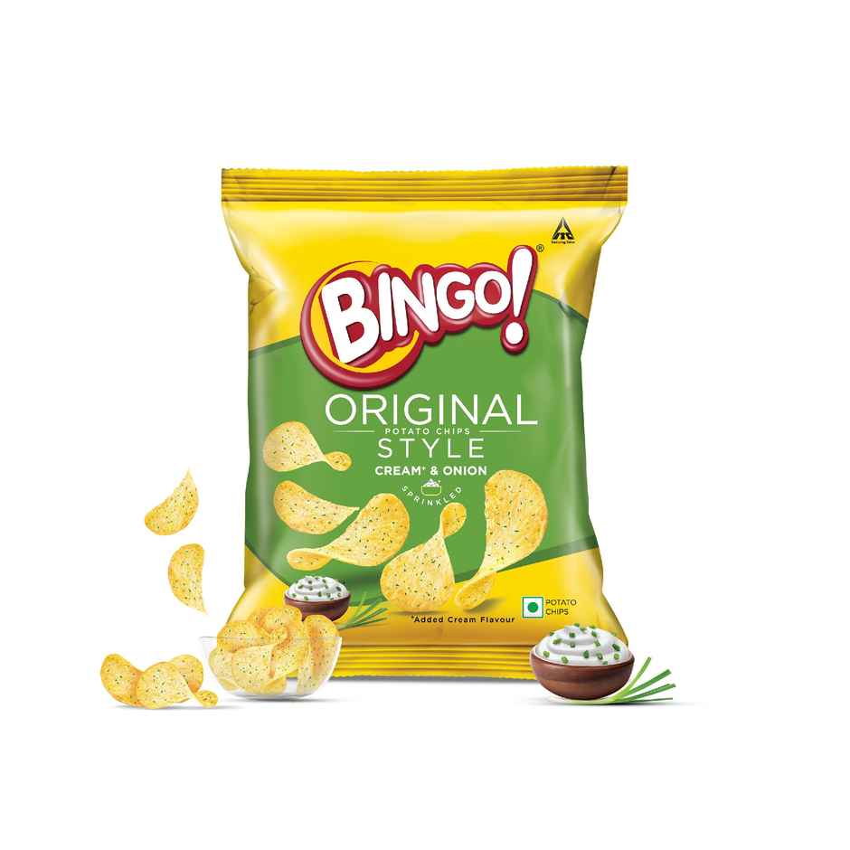 Bingo! Original Style Cream & Onion Flat Cut Potato Chips