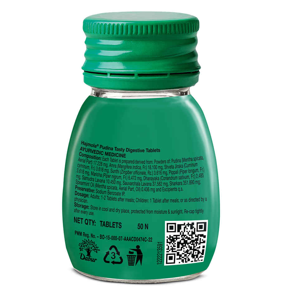 Dabur Hajmola Pudina Digestive Tablets