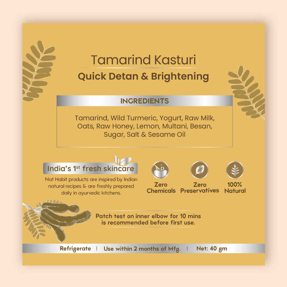 Nat Habit Fresh Tamarind Detan Face Pack