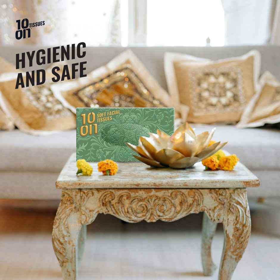 10On Lite Soft Facial Tissues Napkins - 100 Pulls