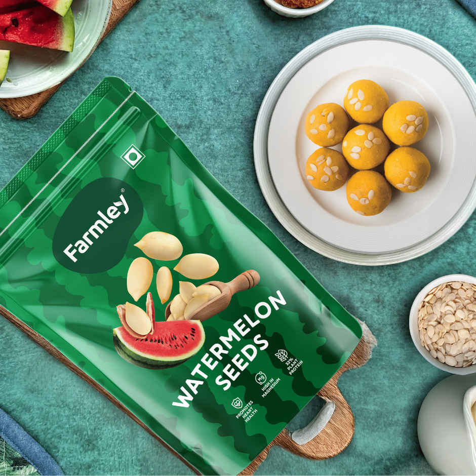 Farmley Watermelon Seeds | Raw Magaj Seeds I Tarbuj Beej | Rich In Protein Combo