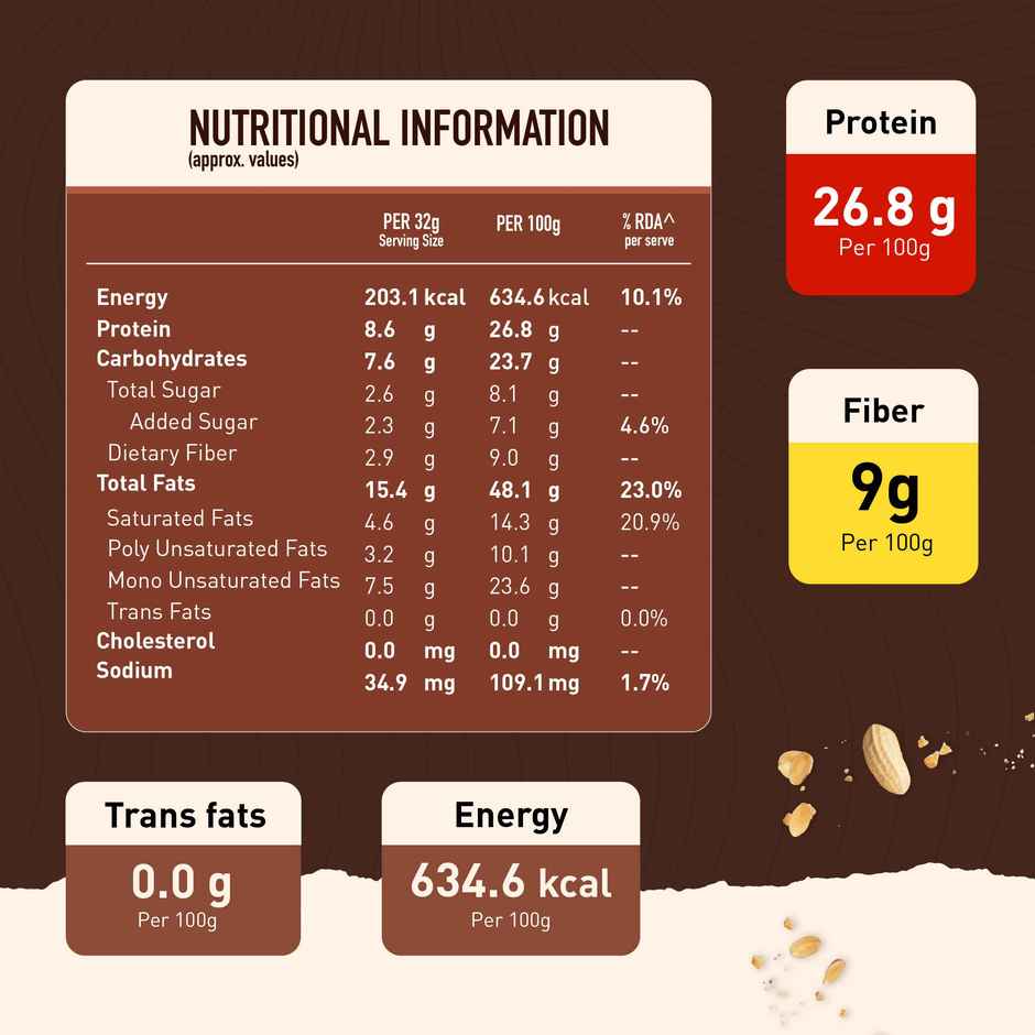 MyFitness 26g High Protein Chocolate Peanut Butter Spread - Crunchy