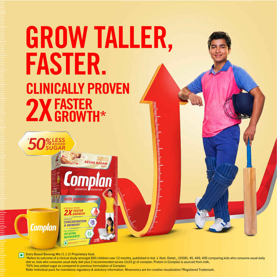 Complan Kesar Badam Drink Mix | For 5+ years Kids