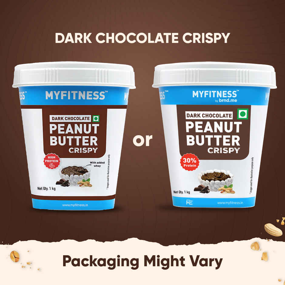 MyFitness High Protein Dark Chocolate Peanut Butter Crispy Spread