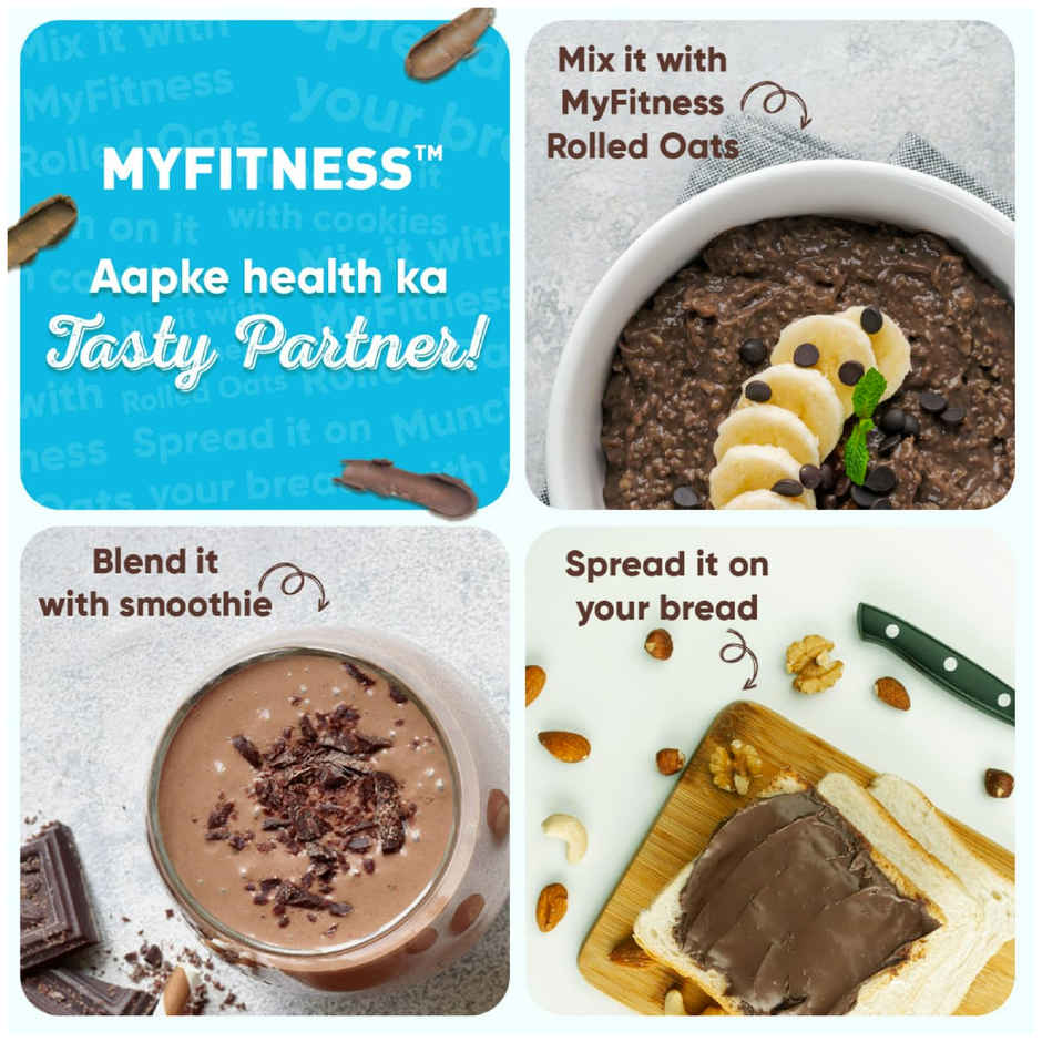 MyFitness 28g High Protein Chocolate Peanut Butter Spread - Smooth