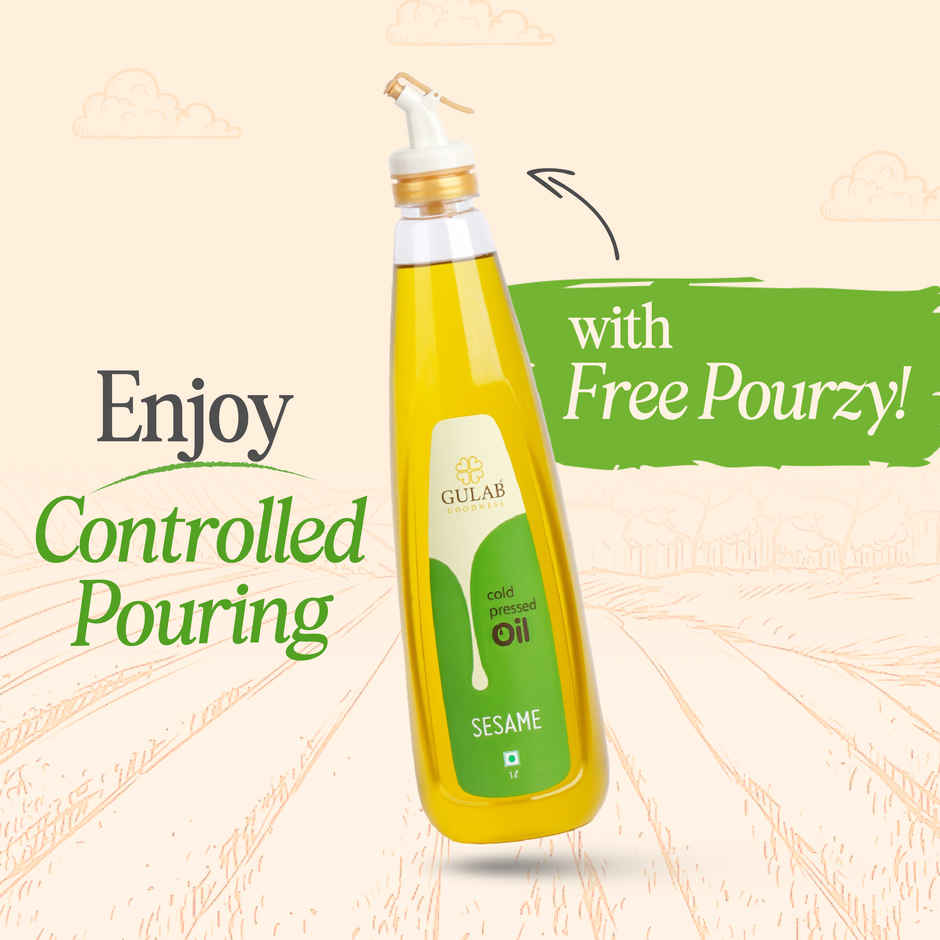 Gulab Sesame ((Til-Gingelly) Cold Pressed Oil | Bottle