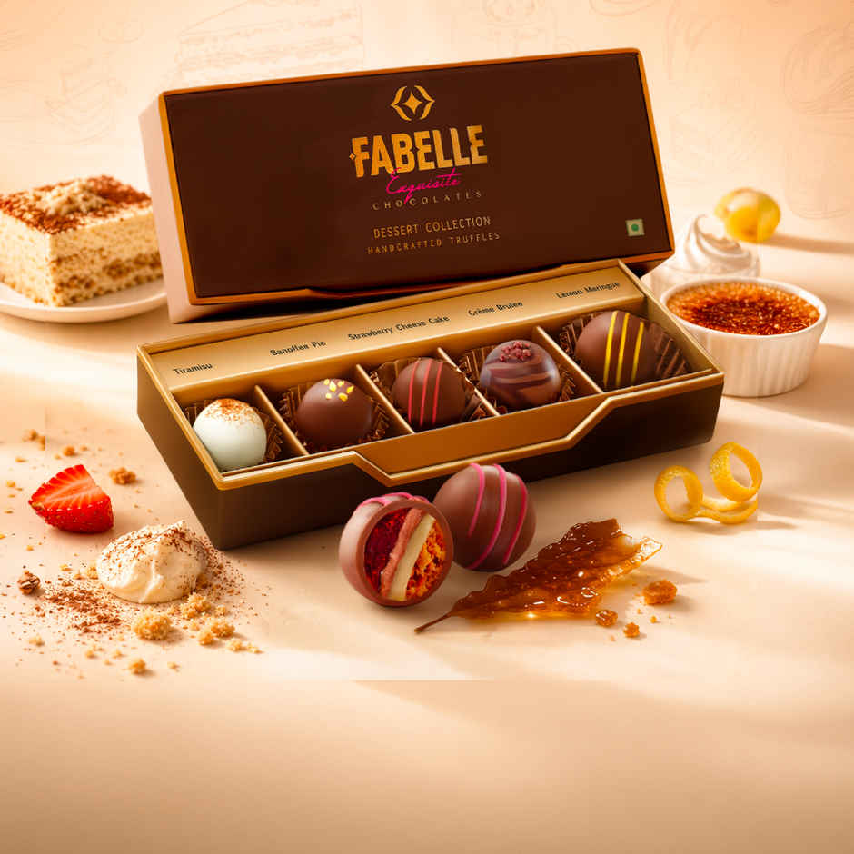 Fabelle Dessert Collection-5 Handcrafted Dessert Inspired Chocolate Truffles