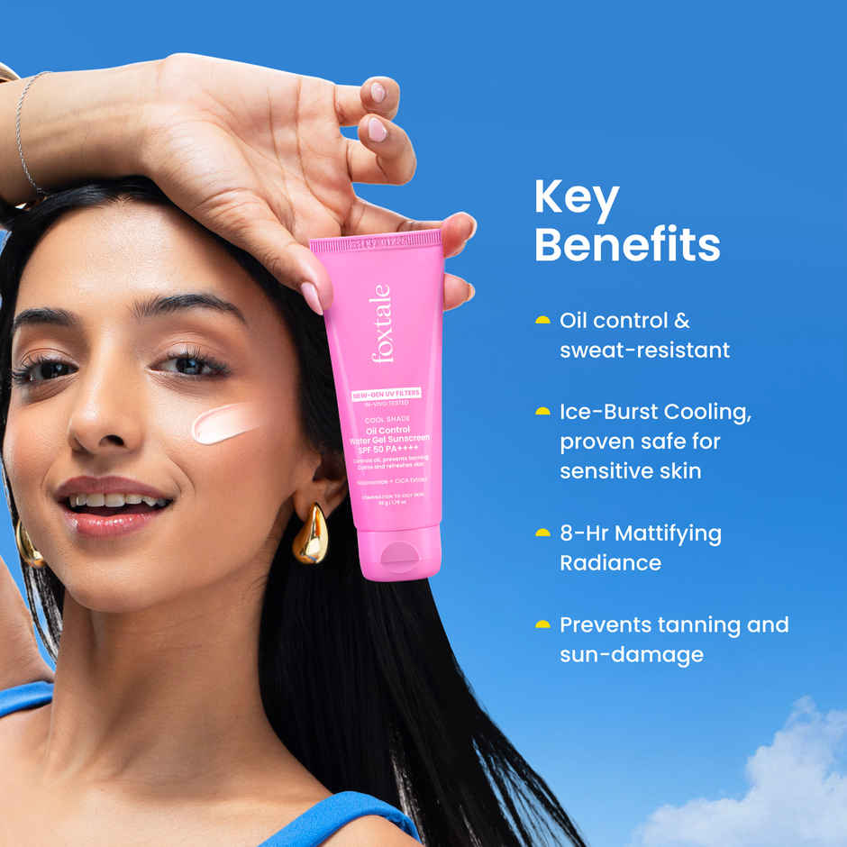 Foxtale Cooling Sunscreen SPF 50PA++++ for oily skin