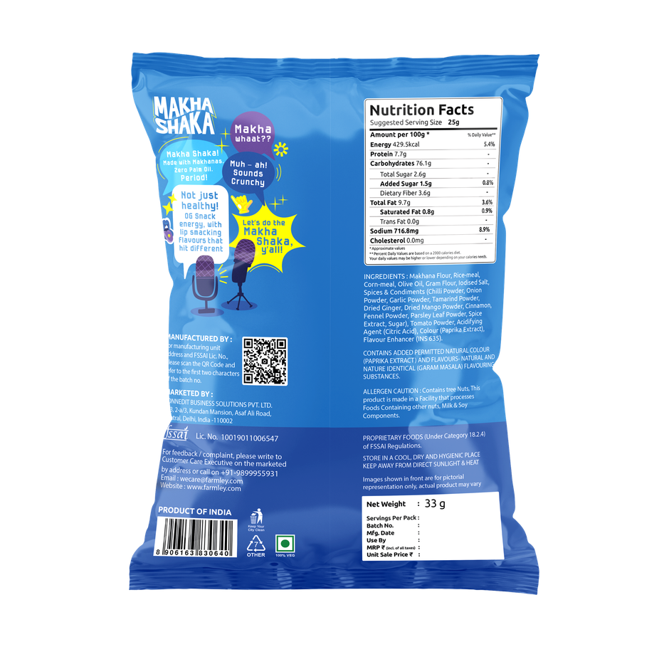 Farmley Makha Shaka- Masala Stix | Made with Makhana