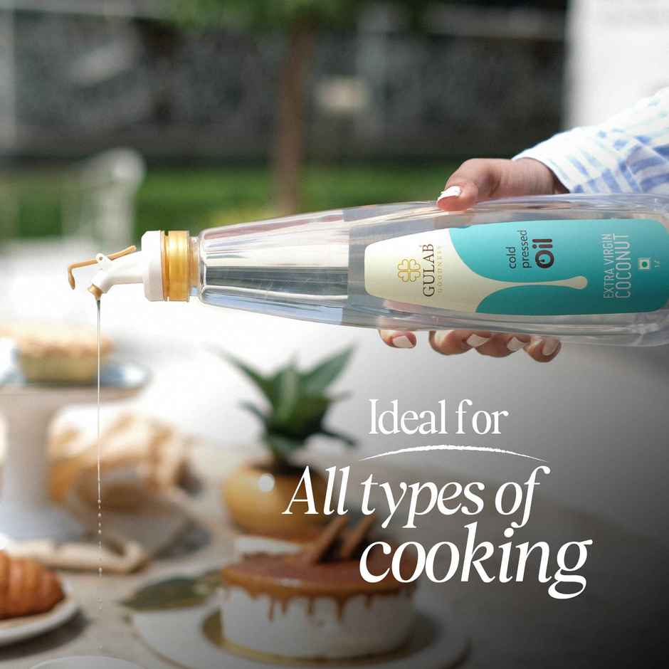 Gulab Virgin Coconut Cold Pressed Oil (Nariyal Oil) | Bottle