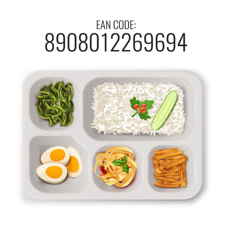 Bagasse Meal Tray | 5 Compartment | 10 inch | 10'ON Tissues