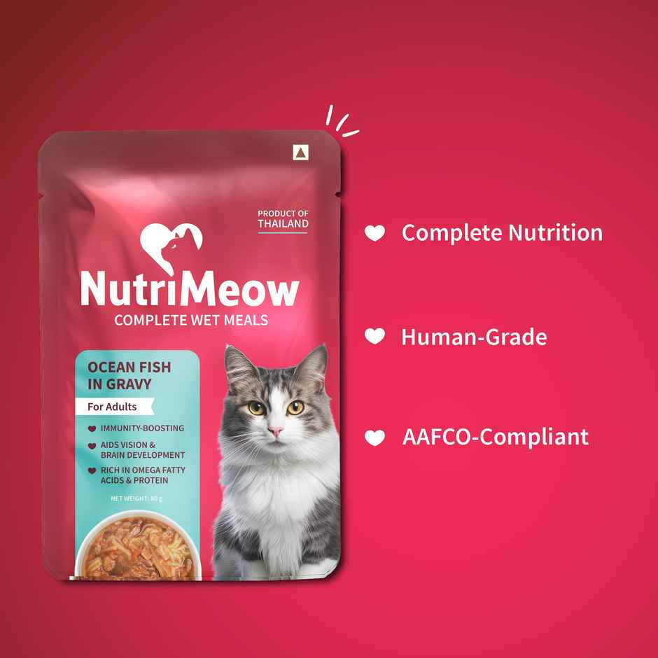 NutriMeow Oceanfish In Gravy Adult Cat Wet Food