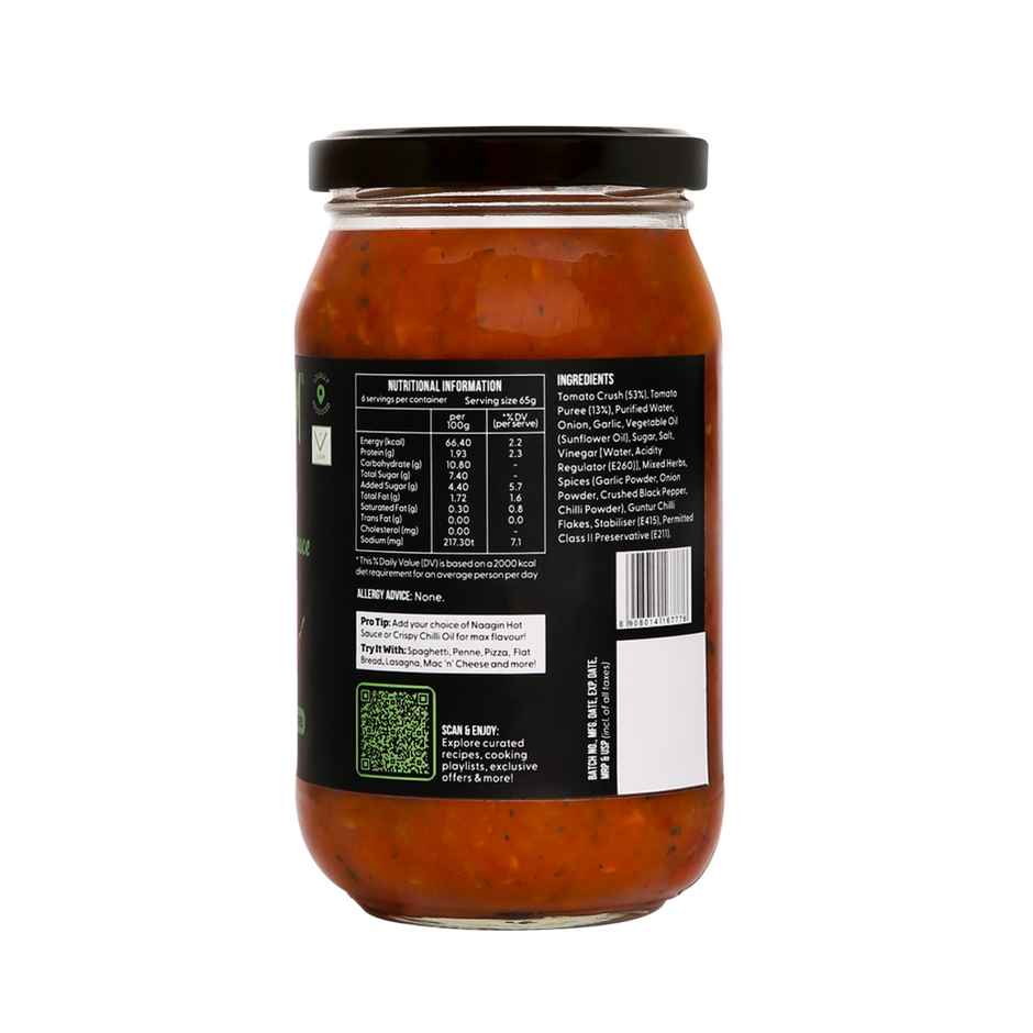 Naagin Pizza & Pasta Sauce | Indo-Italian Sauce, Premium Tomatoes