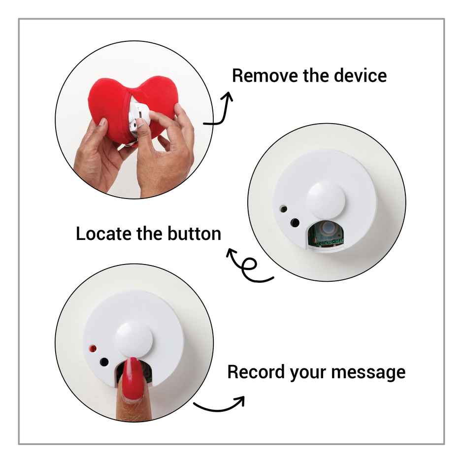 Happy Mail Rerecordable Talking Heart