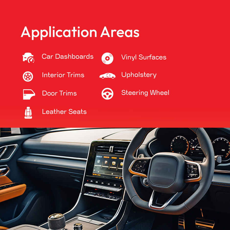 Vista Auto Care Vinyl & Leather Shine , Shiner for Dashboard, Seats, Leather Goods,Jacket