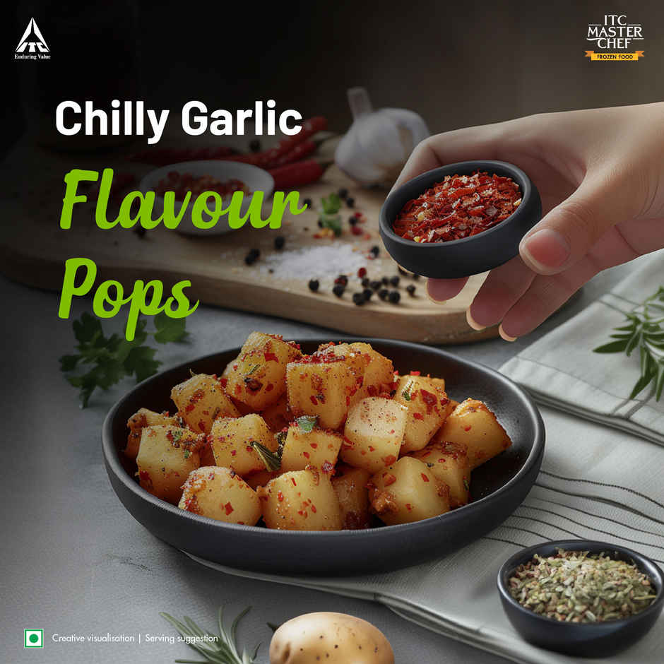 ITC Master Chef Chilli Garlic Potato Shots Nuggets | 52 pieces |Party Snack