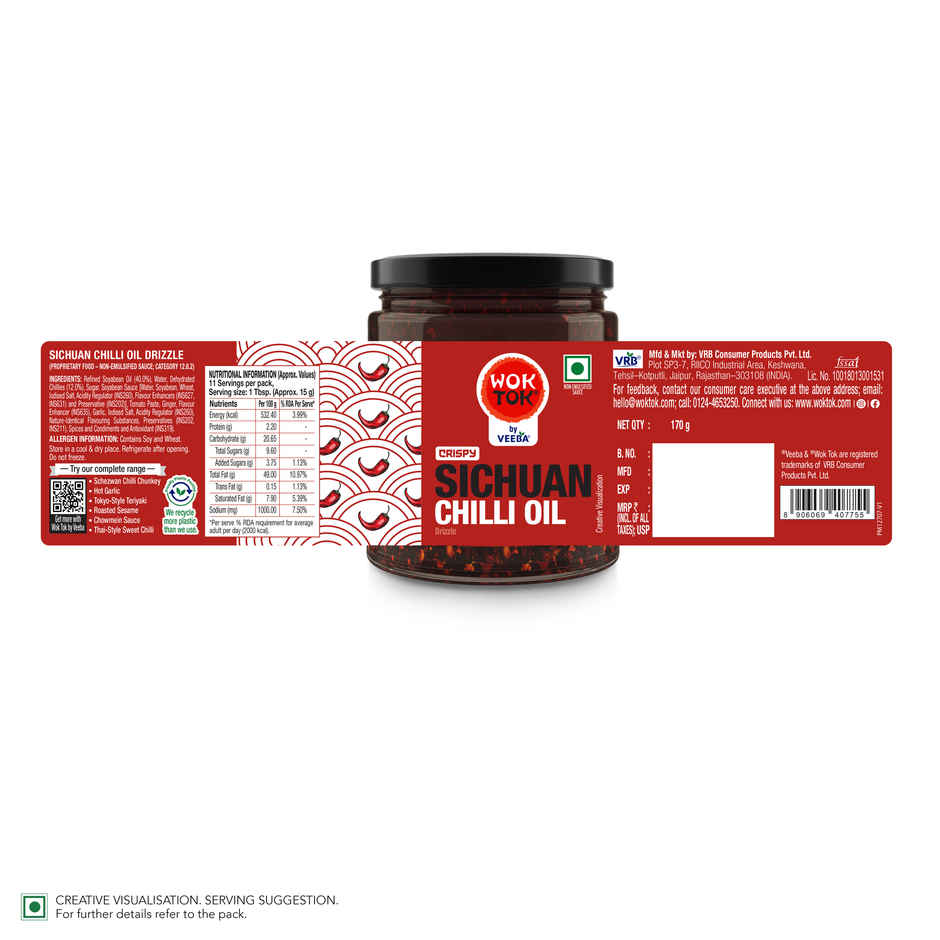 Wok Tok by Veeba Sichuan Chilli Oil Drizzle