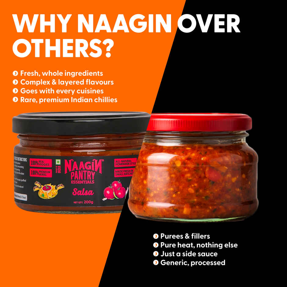 Naagin Salsa Dip | Fresh, Zesty, Indo-Mexican Dip, Premium Tomatoes
