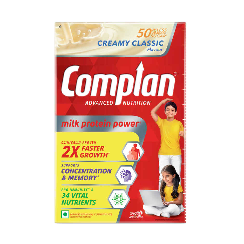 Complan Creamy Classic Flavour Drink Mix | For 5+ years Kids