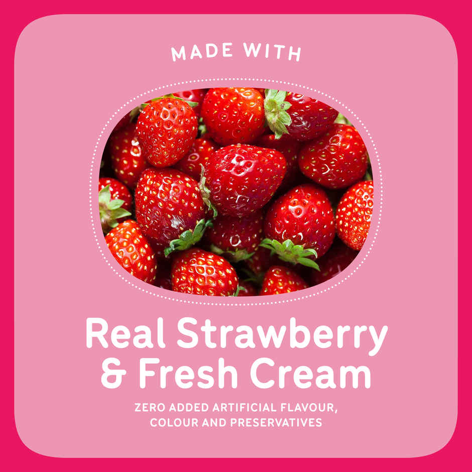 Go Zero strawberry Sundae Guilt Free Ice cream cup