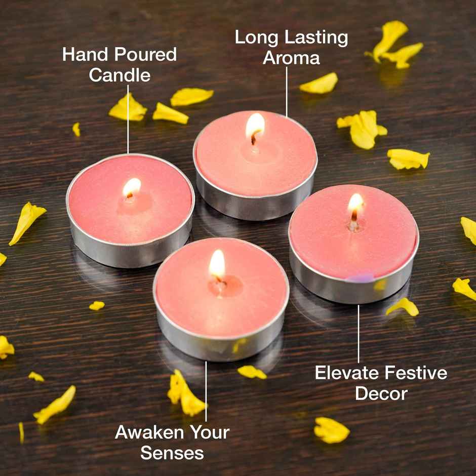 Scented Tea Light Candles | Walk in the Wood | Pack of 6 | Soulflower