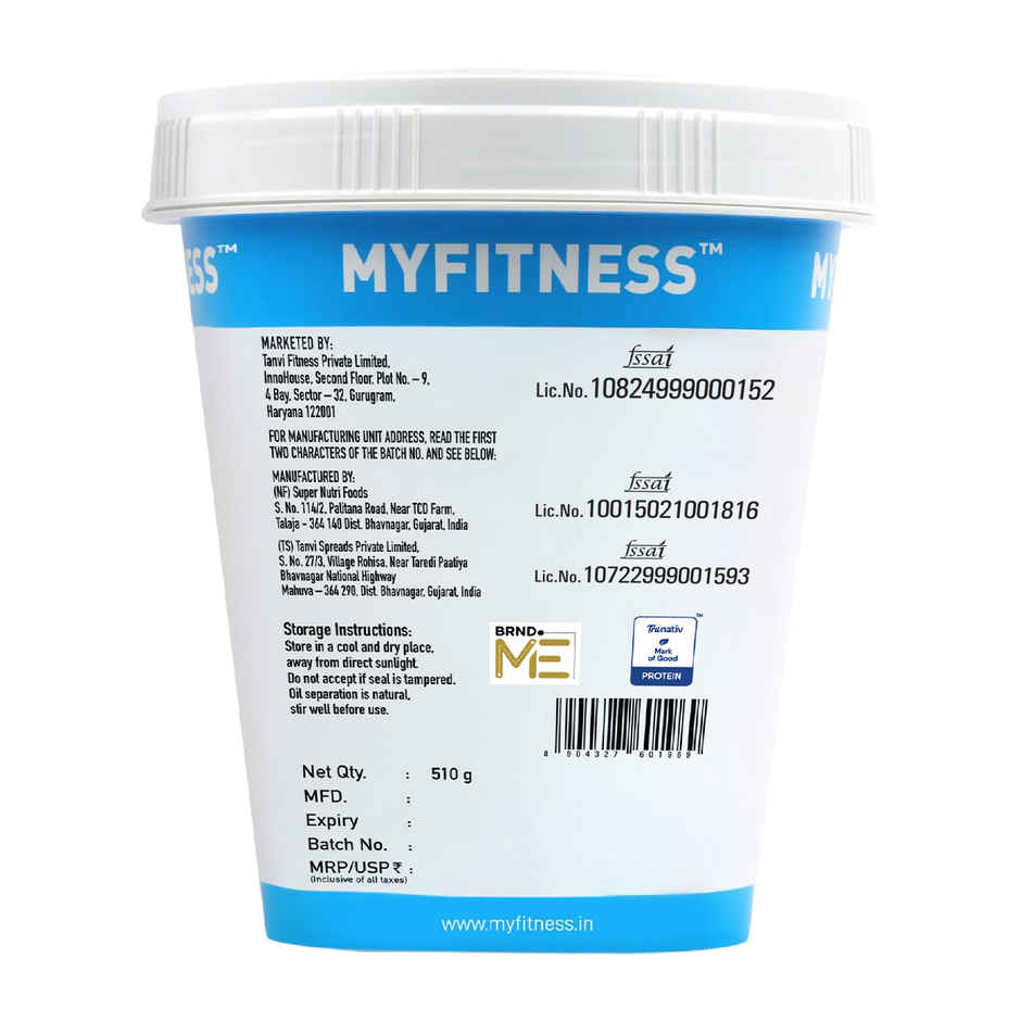MyFitness High Protein Dark Chocolate Peanut Butter Smooth Spread