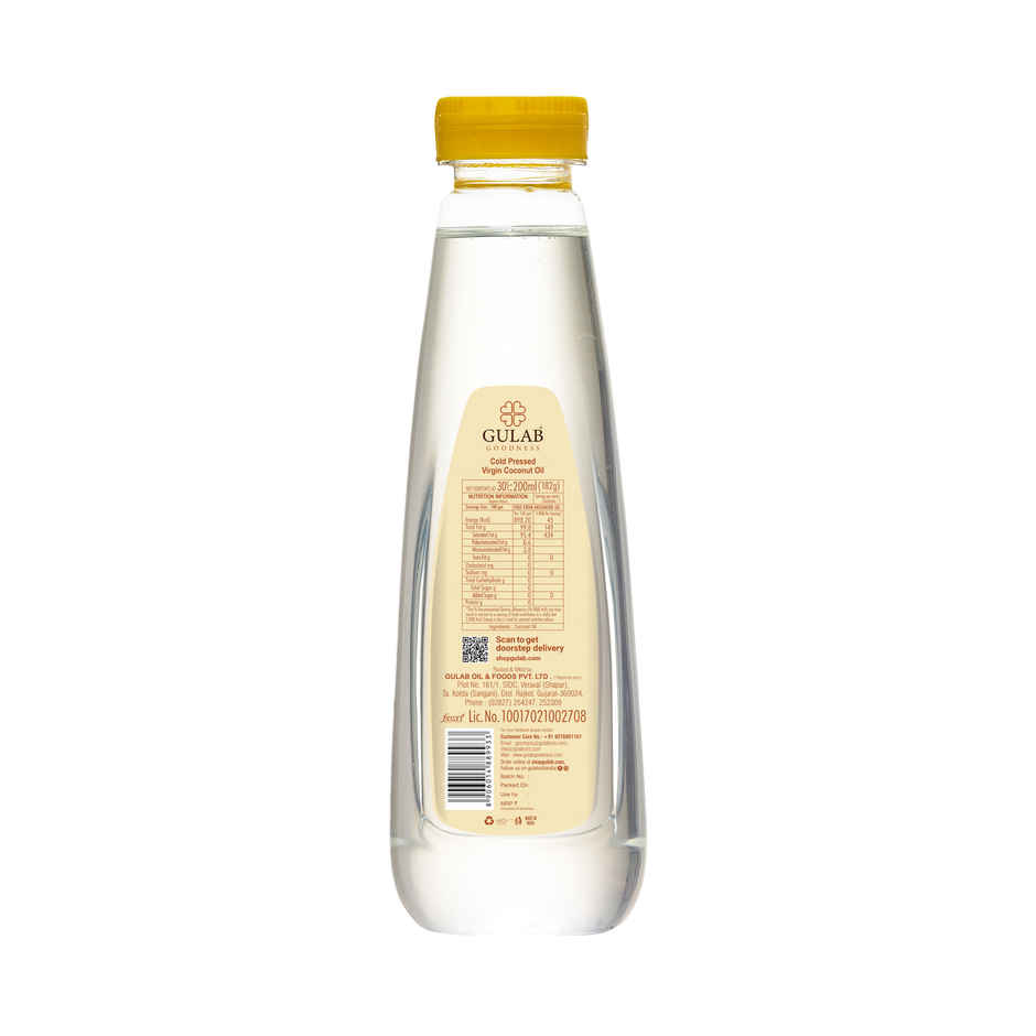 Gulab Cold Pressed Virgin Coconut Oil | Bottle