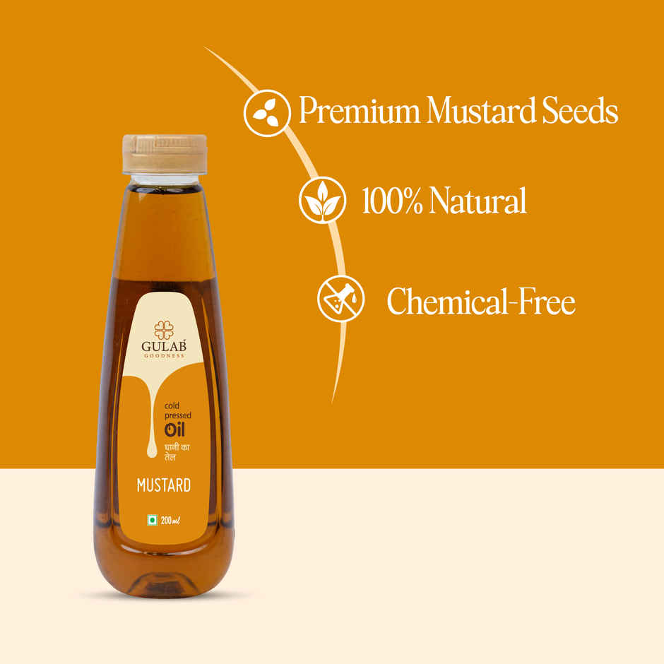 Gulab Premium Cold Pressed Kachi Ghani Mustard/Sarson Oil