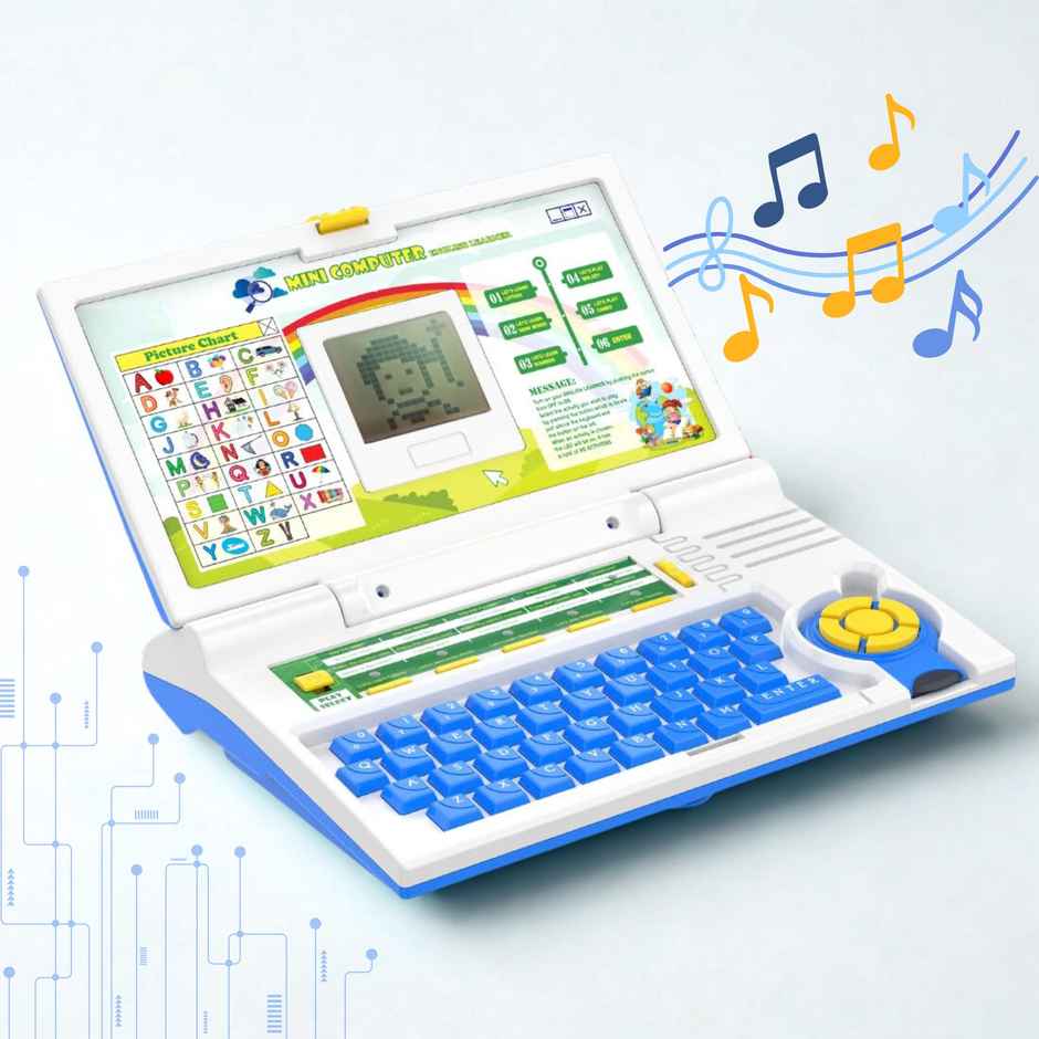 Fablue Educational Laptop Computer Toy for Kids - English Learning Laptop Toy for Kids - Multicolor