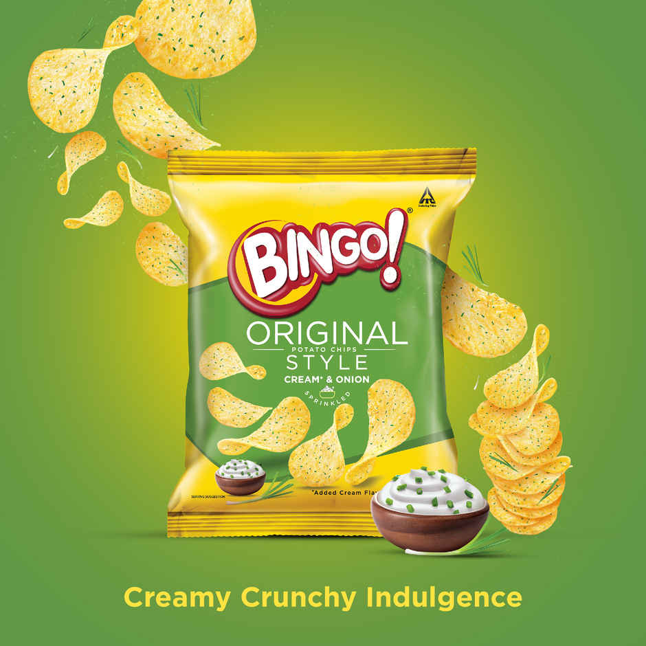 Bingo! Original Style Cream & Onion Flat Cut Potato Chips Combo