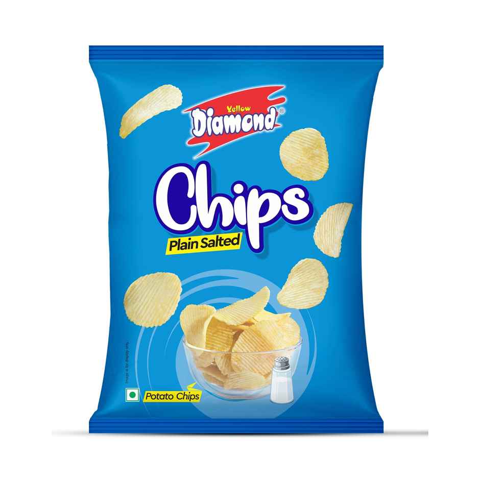 Yellow Diamond Plain Salted Chips | Classic & Crispy