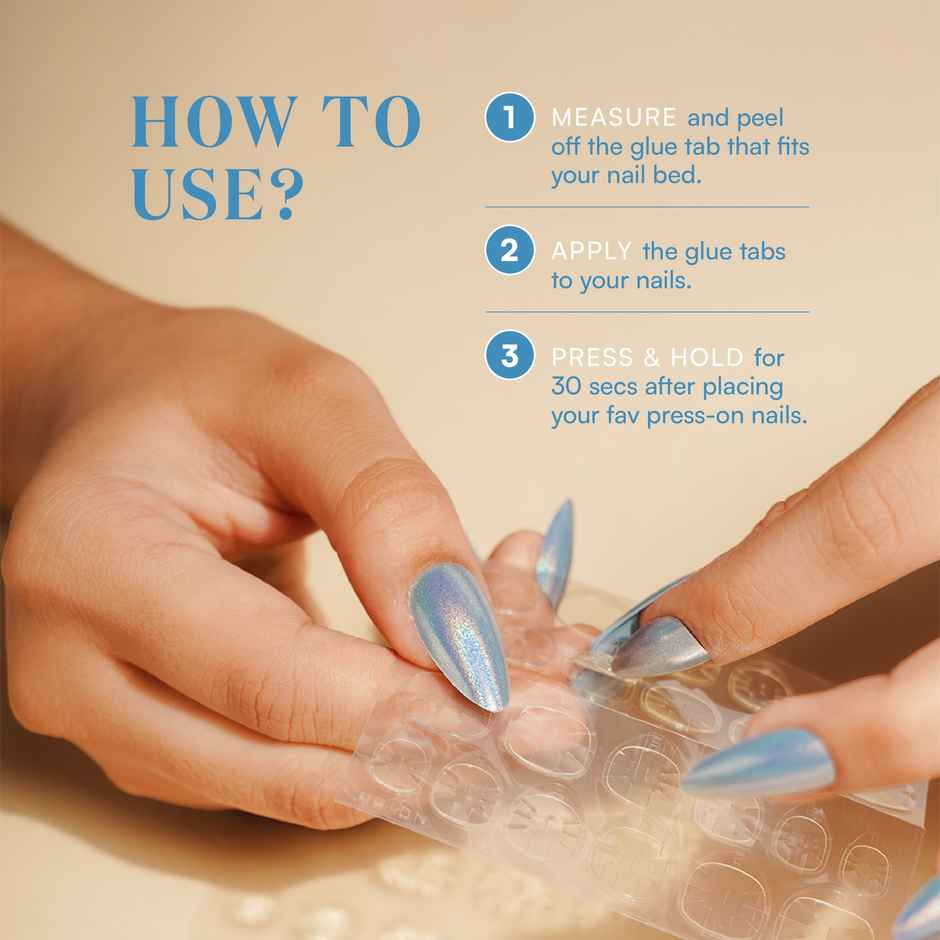 Gush Beauty Tab It | Instant Nail Adhesive Tabs | Nail Glue