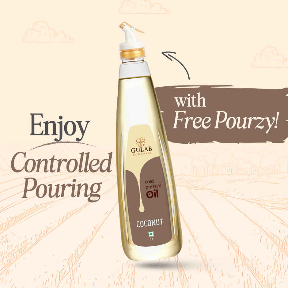 Gulab Coconut Cold Pressed Oil (Nariyal Oil) | Bottle