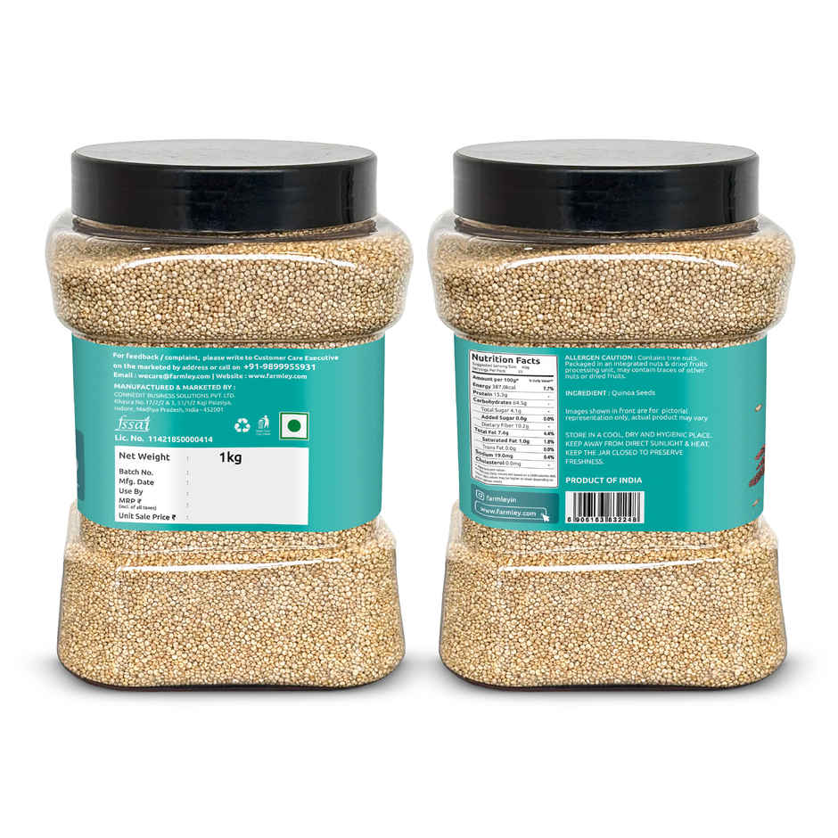 Farmley Natural Quinoa High Protein | Dietary Fiber & Gluten-Free Superfood