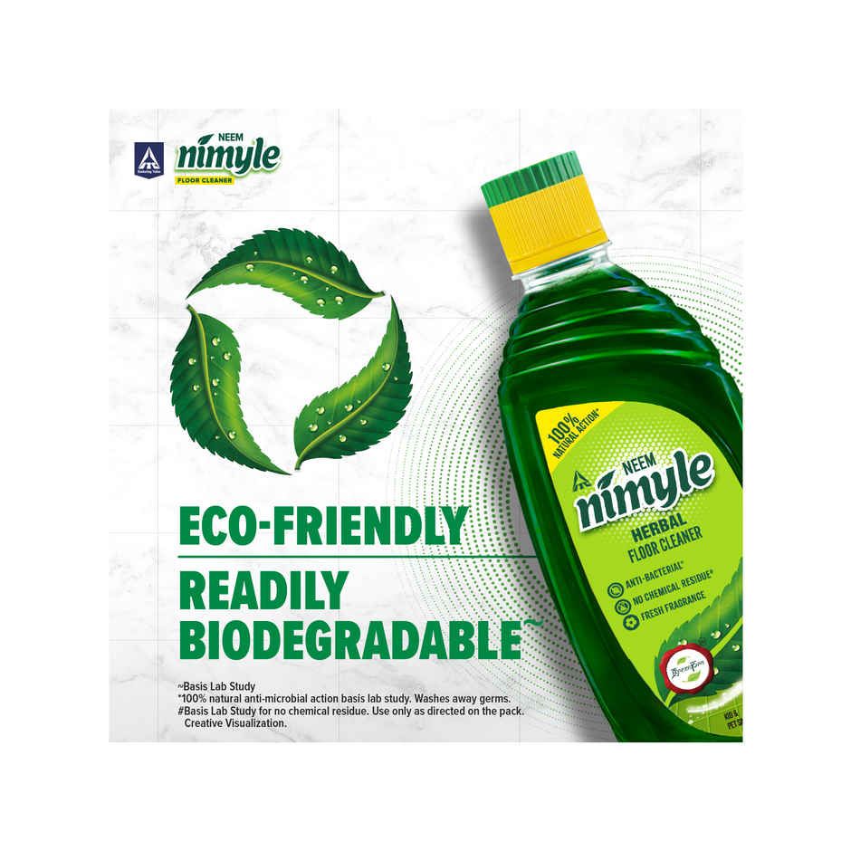 Nimyle Herbal Floor Cleaner | 99.9% Anti-Bacterial | Kid & Pet Safe