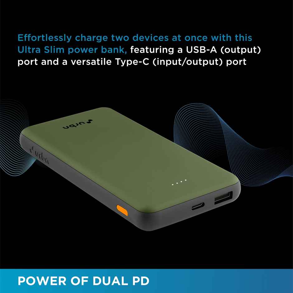 Urbn 10000 mAh 12W Ultra Slim Power Bank - Camo