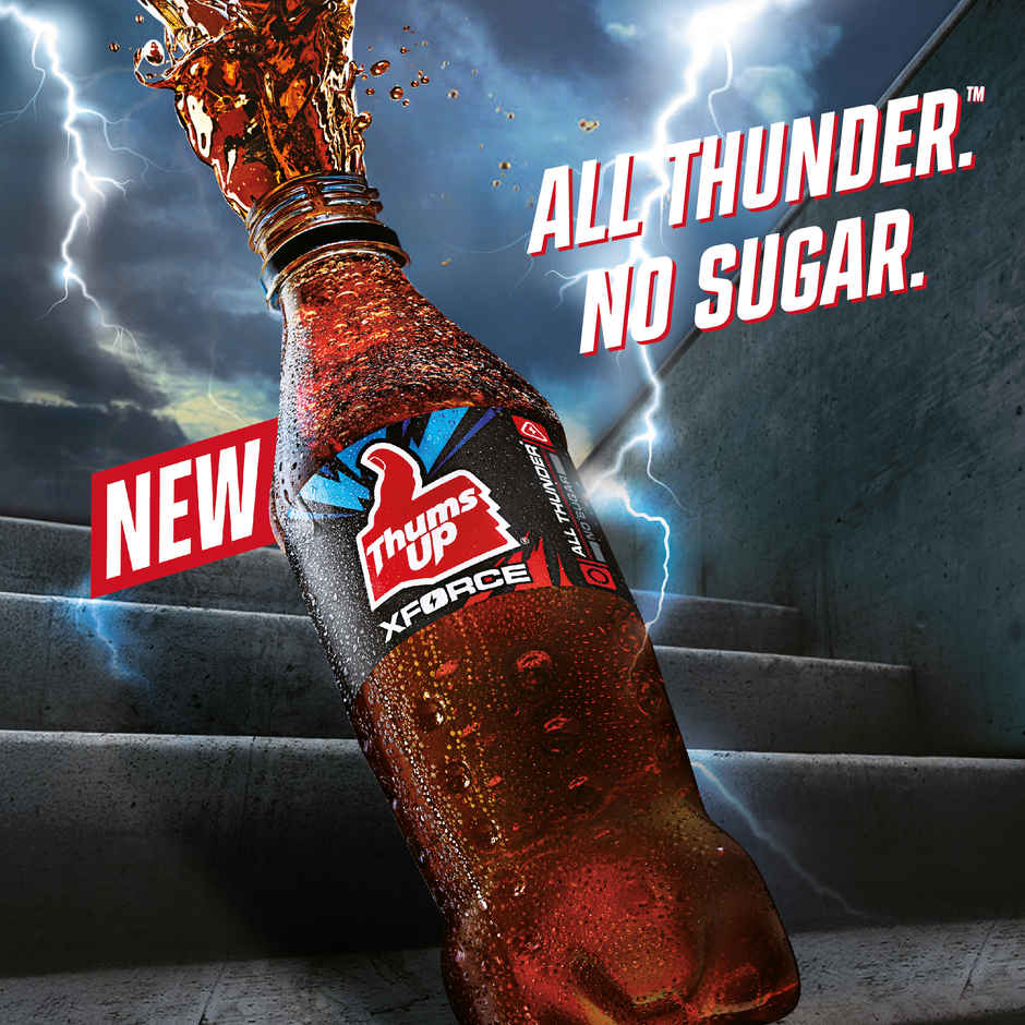 Thums Up X Force Zero Sugar Soft Drink | Zero Calories | Carbonated Beverage