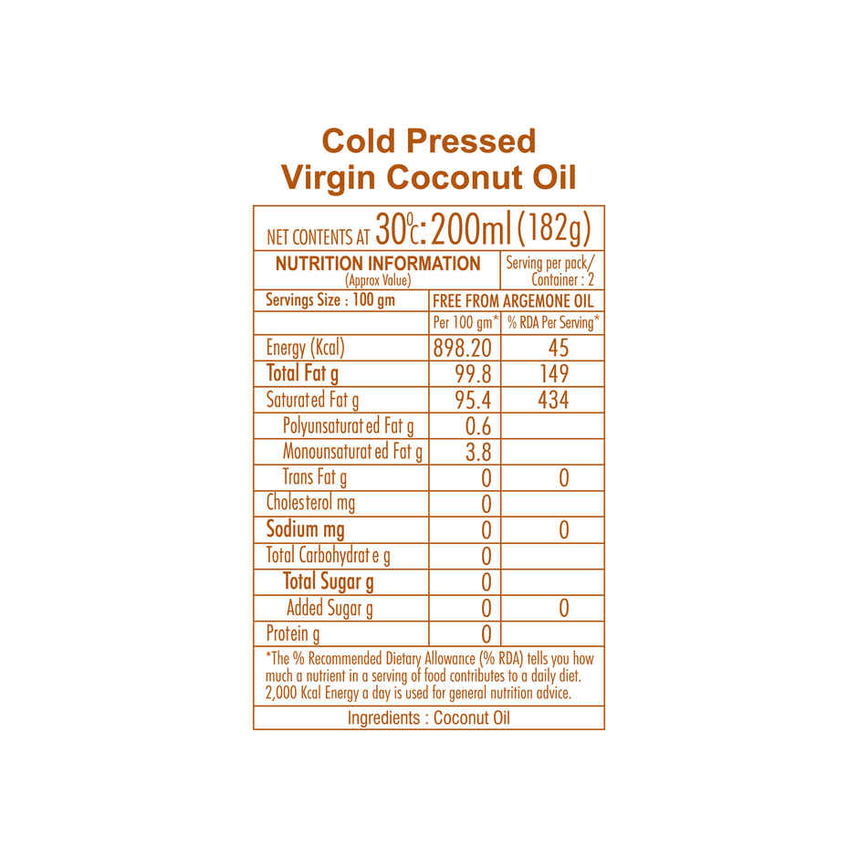 Gulab Cold Pressed Virgin Coconut Oil | Bottle