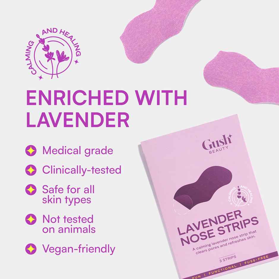 Gush Beauty Lavender Nose Strips
