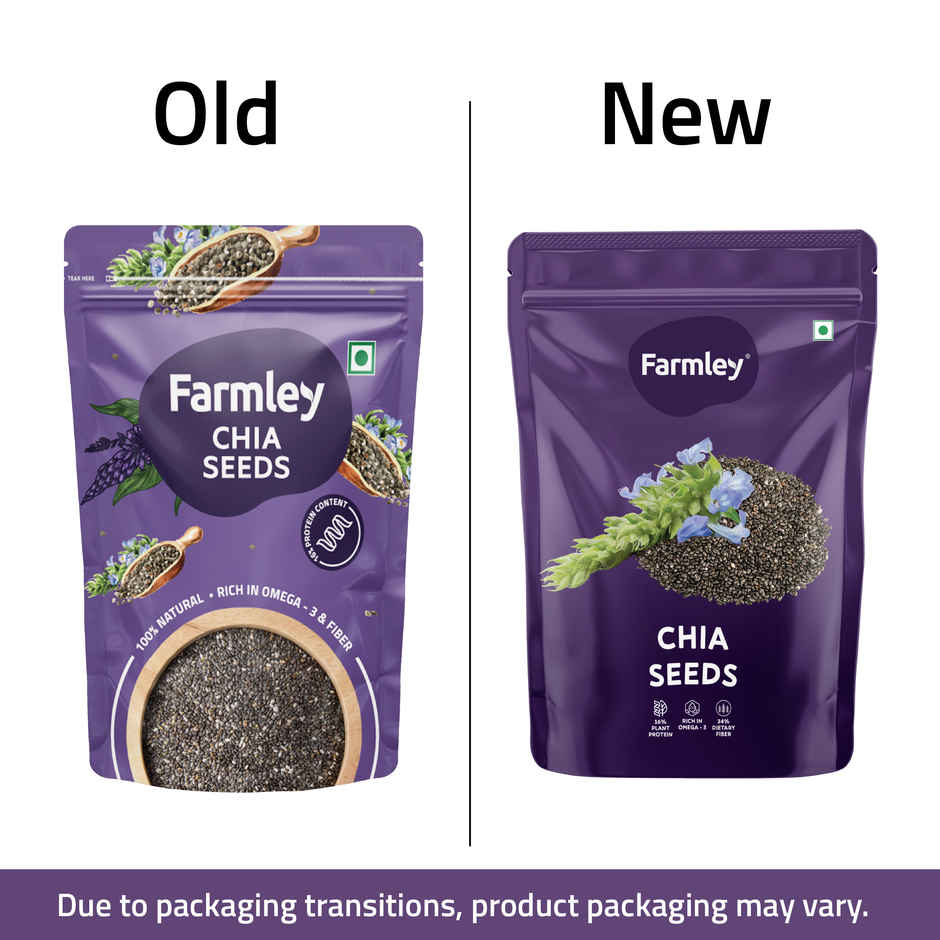 Farmley Premium Natural Chia Seeds Rich In Protein & Fiber (200g) & Farmley Premium Flax Seeds (200g) & Farmley Premium Pumpkin Seeds Aaa Grade (200g) & Farmley Premium Sunflower Seeds (200g) Combo