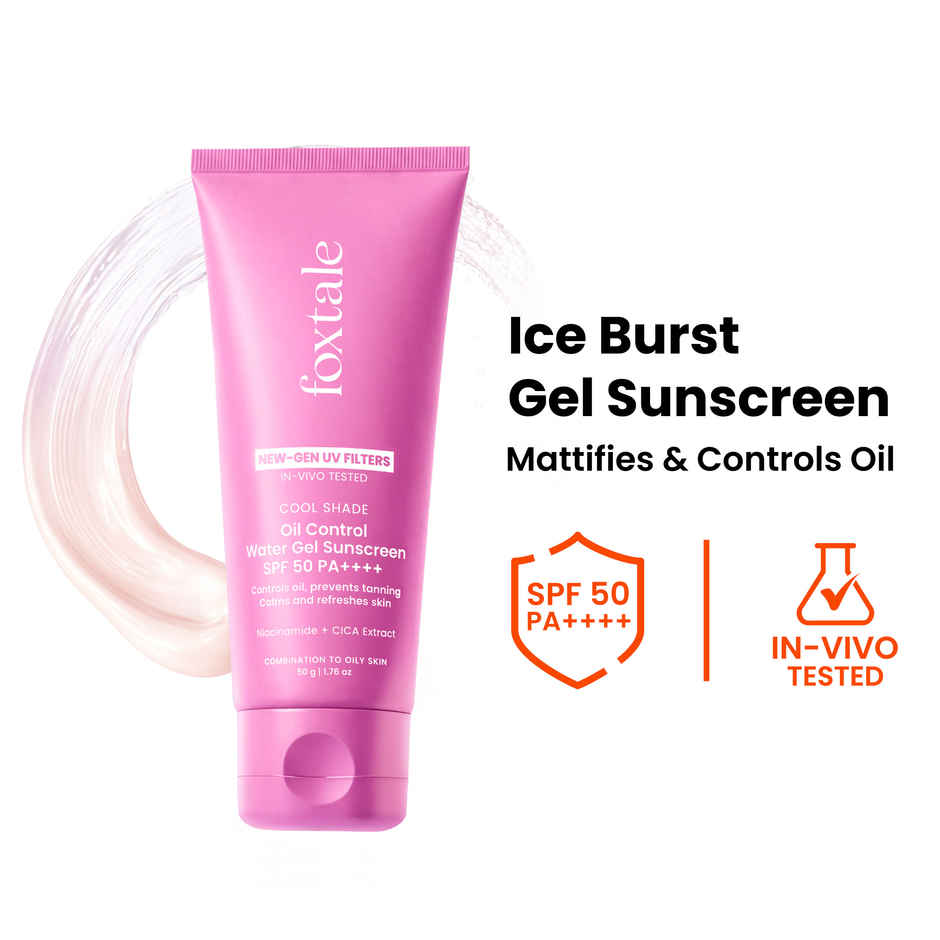 Foxtale Cooling Sunscreen SPF 50PA++++ for oily skin